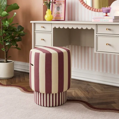 Dunelm Neeva Woven Stripe Mix Adjustable Height Stool