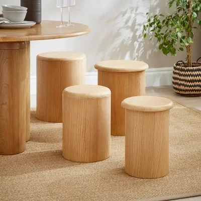 Dunelm Set of 4 Percy Stacking Stools