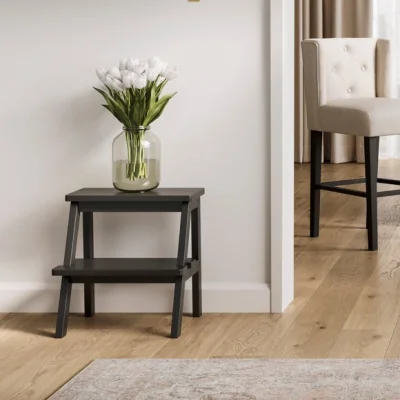 Dunelm Return - Addie Stool, Black Birch