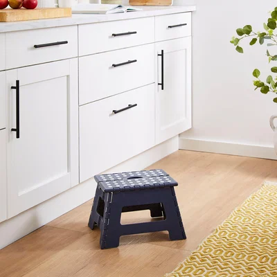 Dunelm Small Navy Step Stool Navy (Blue)