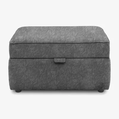 Furniture Village Boutique Collection - Blenheim Small Storage Stool - Savoy Raven