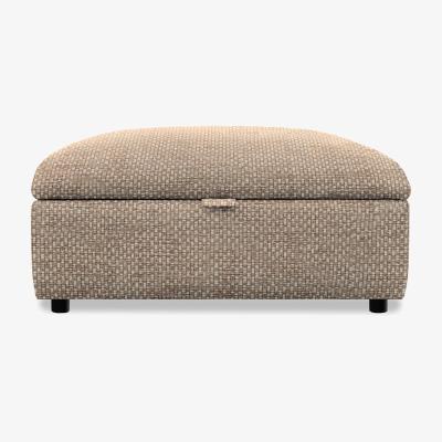 Furniture Village Parker Knoll - Hudson 23 Fabric Storage Stool - Dobby Sand