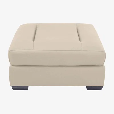 Furniture Village Xavier BV Leather Stool - Dapple Grey