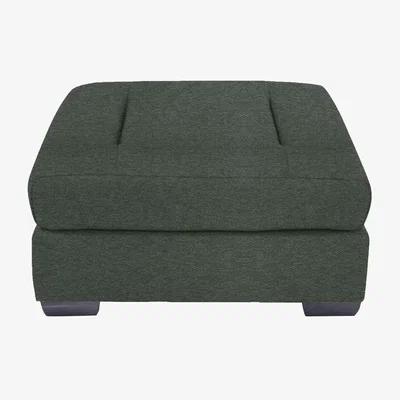 Furniture Village Xavier Fabric Stool - Moss Green