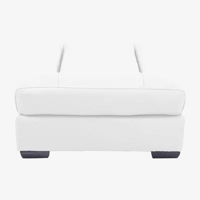 Furniture Village Xavier BV Leather Stool - BV Star White