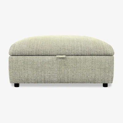 Furniture Village Parker Knoll - Hudson 23 Fabric Storage Stool - Cromwell Mint