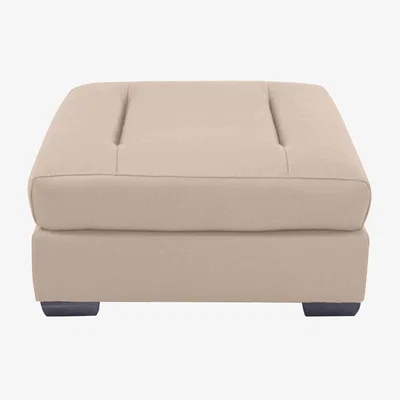 Furniture Village Xavier NC Leather Stool - NC Pebble