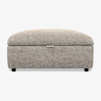 Furniture Village Parker Knoll - Hudson 23 Fabric Storage Stool - Equinox Light Blue