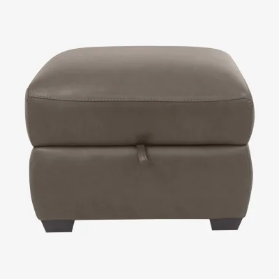 Furniture Village World of Leather - Cozee Leather Storage Stool - Elephant