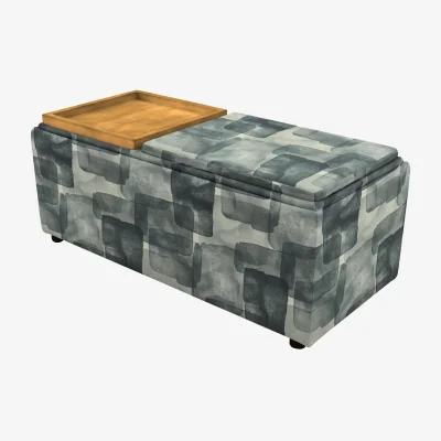Furniture Village G Plan - Fabric Storage Bench Tray Stool