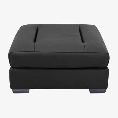 Furniture Village Xavier NC Leather Stool - Black