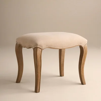 Feather & Black Sienna Beau Stool, Weathered Oak / Natural
