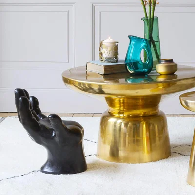 Graham & Green Black Hand Shaped Stool