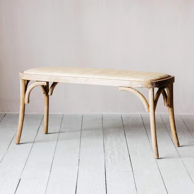 Graham & Green Lucien Wicker Bench