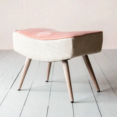 Graham & Green Audrey Rose Velvet Stool