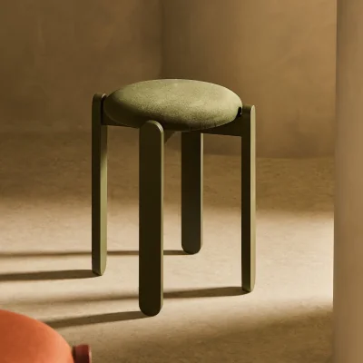 Habitat Habitat Sami Fabric Stacking Stool - Green