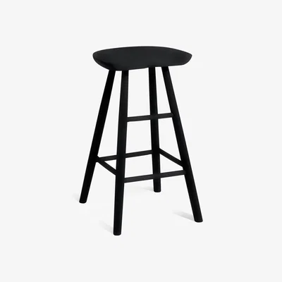 Habitat Habitat Barnwell Oak Tall Stool - Black