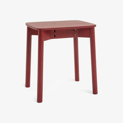 Habitat Habitat Nina Solid Birch Stool - Red