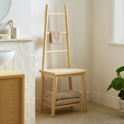 Habitat Habitat Akio Towel Stool -  Natural