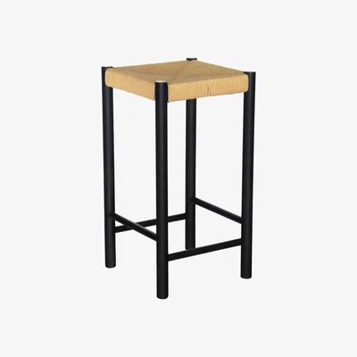 Habitat Habitat Hanna Oak Counter Stool - Black