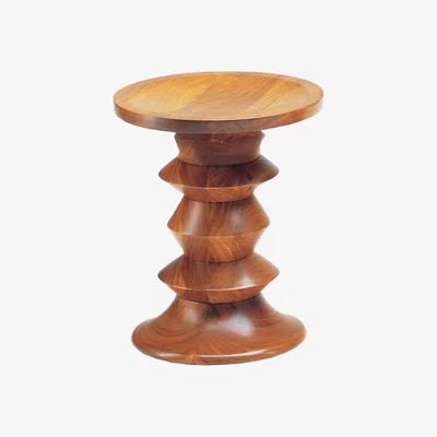 Heal's Vitra Eames Stools Model A Walnut - Heal's UK Furniture
