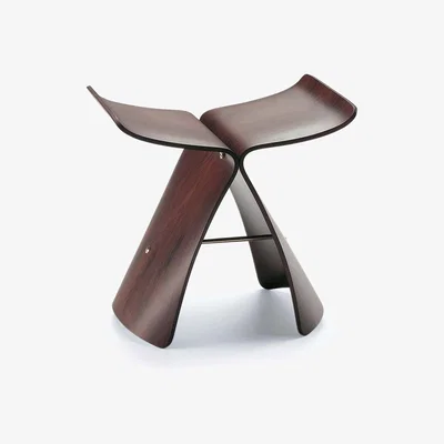 Heal's Vitra Butterfly Stool Santos Palisander - Heal's UK Furniture