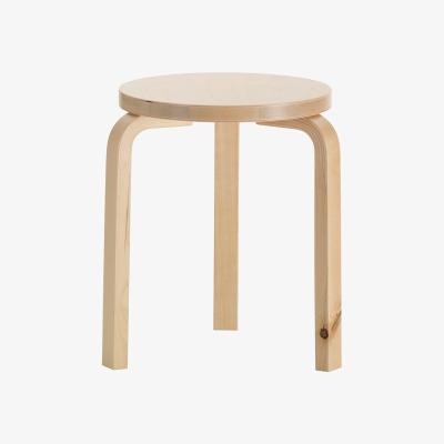 Heal's Artek Stool 60 Natural Lacquered Wild Birch