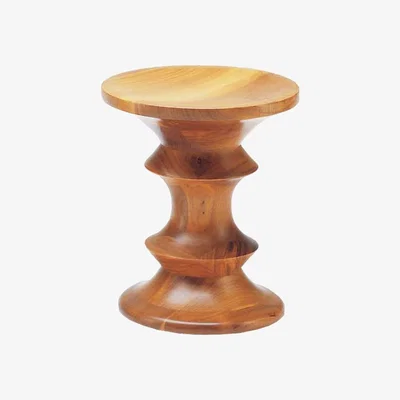 Heal's Vitra Eames Stools Model C Walnut - Heal's UK Furniture