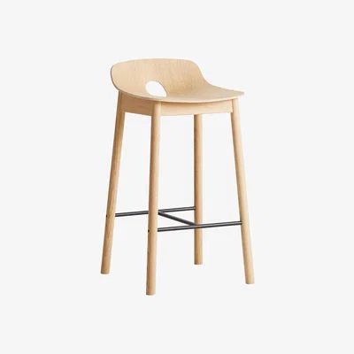 Heal's Woud Mono Counter Stool Black - Heal's UK Furniture