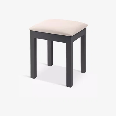 John Lewis Julian Bowen Maine Dressing Table Stool, Anthracite