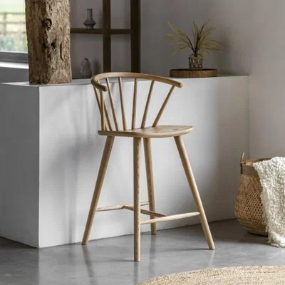 Knees Langley Oak Bar Stool - Natural