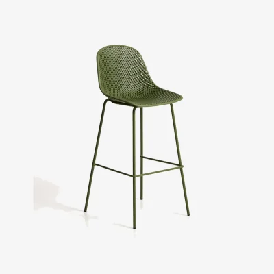 Kave Home Quinby green outdoor stool 75cm