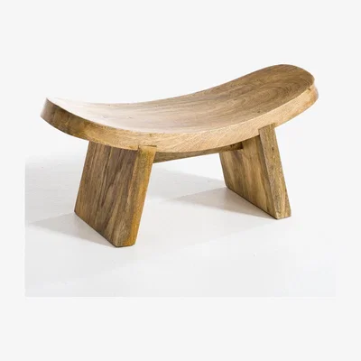 La Redoute Fuyuka Solid Mango Wood Small Yoga Stool