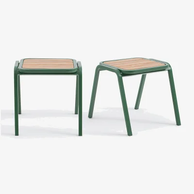 La Redoute Set of 2 Jaja Steel and Acia Stools