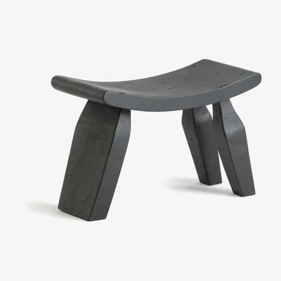 La Redoute Oreus Three Legged Footstool in Solid Mango