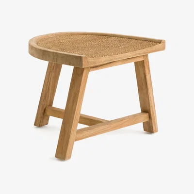 La Redoute Barville Low Teak Stool