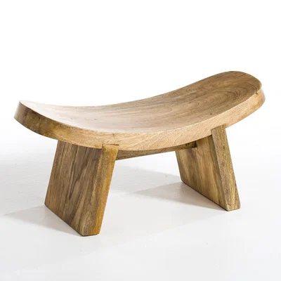 La Redoute Fuyuka Solid Mango Wood Small Yoga Stool