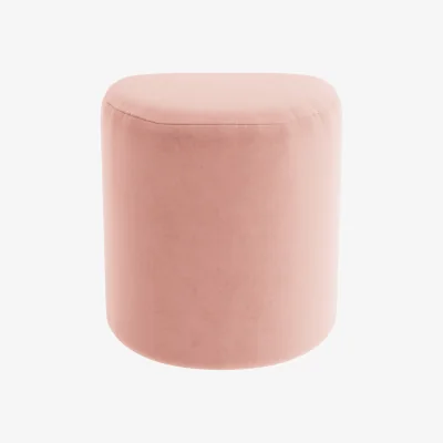 Loaf Poppet Stool (Flushed Cheek Clever Velvet)