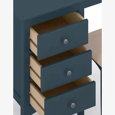 Marks & Spencer M&S  Hastings Dressing Table & Stool - Mid Blue, Mid Blue,Dark Grey,Grey,White