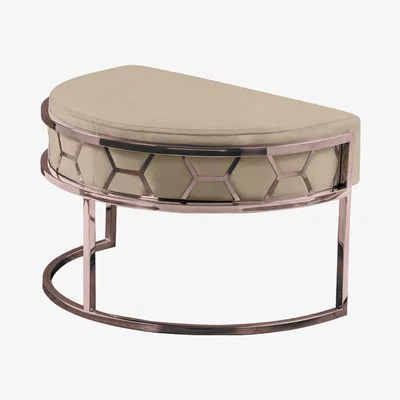 My Furniture Alveare Footstool Copper - Taupe