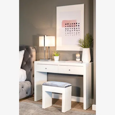 My Furniture Pimlico White Glass Stool