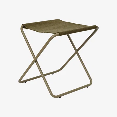 Made in Design Desert folding stool - / Recycled plastic bottles - Olive structure by Ferm Living Beige