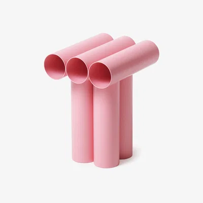 Made in Design Septem Stool - / Aluminium tubes by Axel Chay Pink