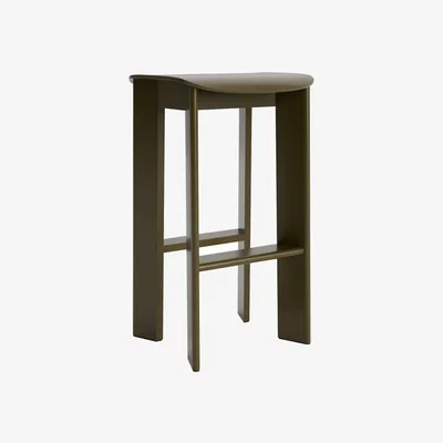 Made in Design Chisel 30 High High stool wood green / H 75 cm - Hay