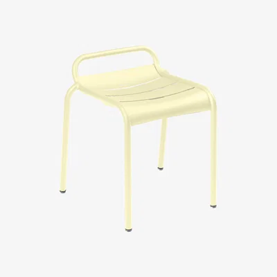 Made in Design Luxembourg Stackable stool - / Aluminium by Fermob Yellow