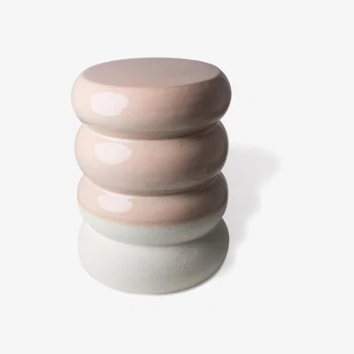 Made in Design Chubby Stool - / Ceramic - Ø 34 x H 44 cm by Pols Potten Pink