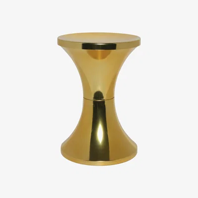 Made in Design Tam Tam Chromé Stool by Stamp Edition Gold