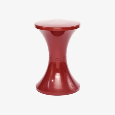 Made in Design Tam Tam Pop Stool plastic material red / Reissue 1968 - Exclusive - Stamp Edition