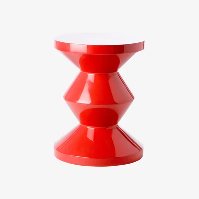 Made in Design Zig Zag Stool - Stool/Low table - Exclusivity by Pols Potten Red