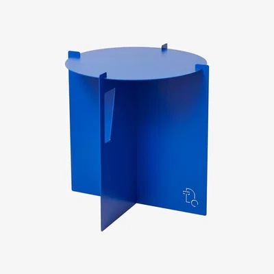 Made in Design Cruz End table metal blue / Stool - Ø 44 x H 44 cm - ATELIER DOBRA